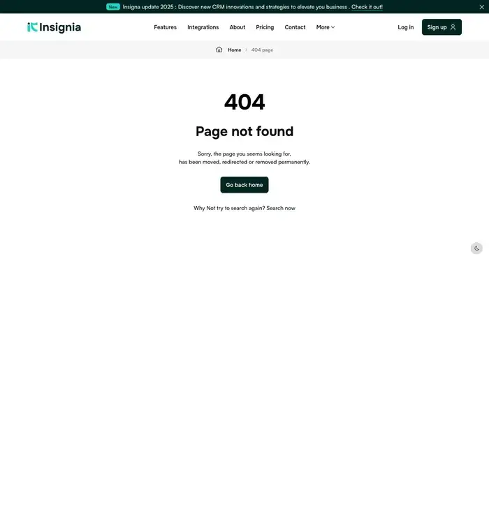 404 page
